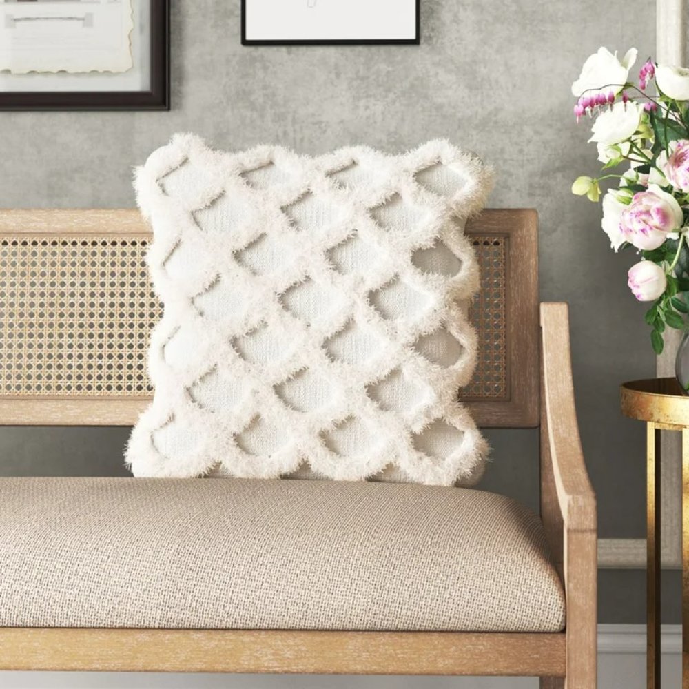 Kelly Clarkson Home Keshawn Fringed Throw Pillow